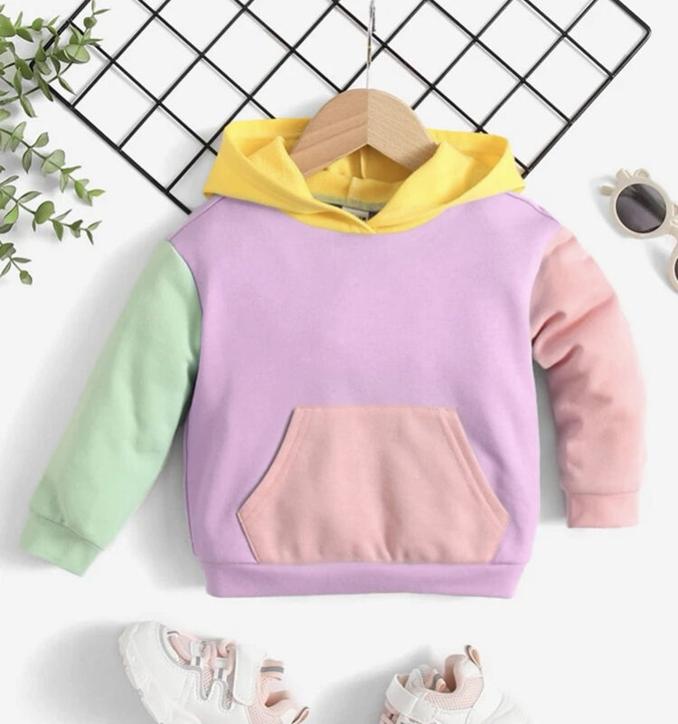 Block Color baby hoodie